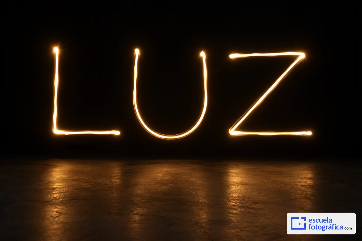 Cómo escribir palabras con luz y conseguir que se lean en la foto